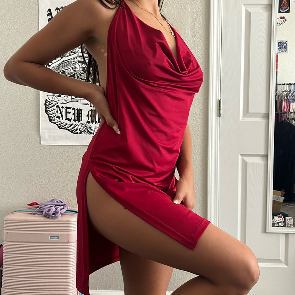 sexy red dress